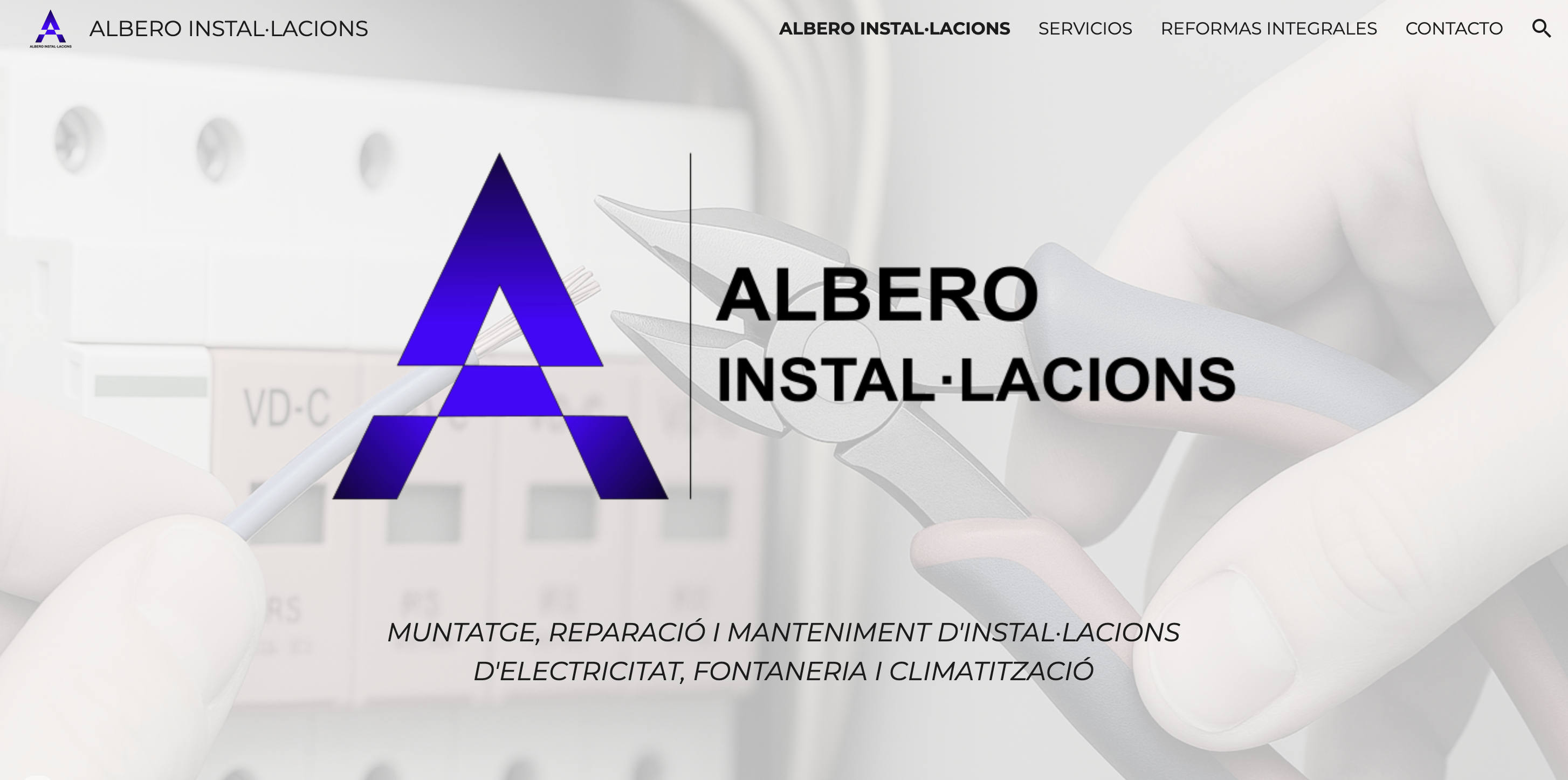 Web corporativa Albero Instal·lacions
