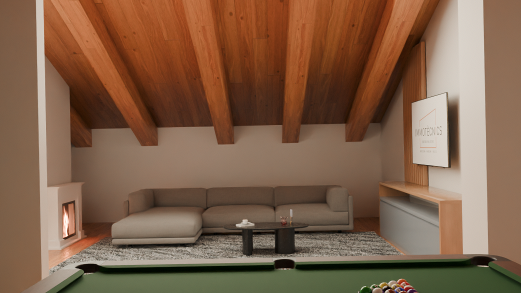 Render 3D cocina reforma