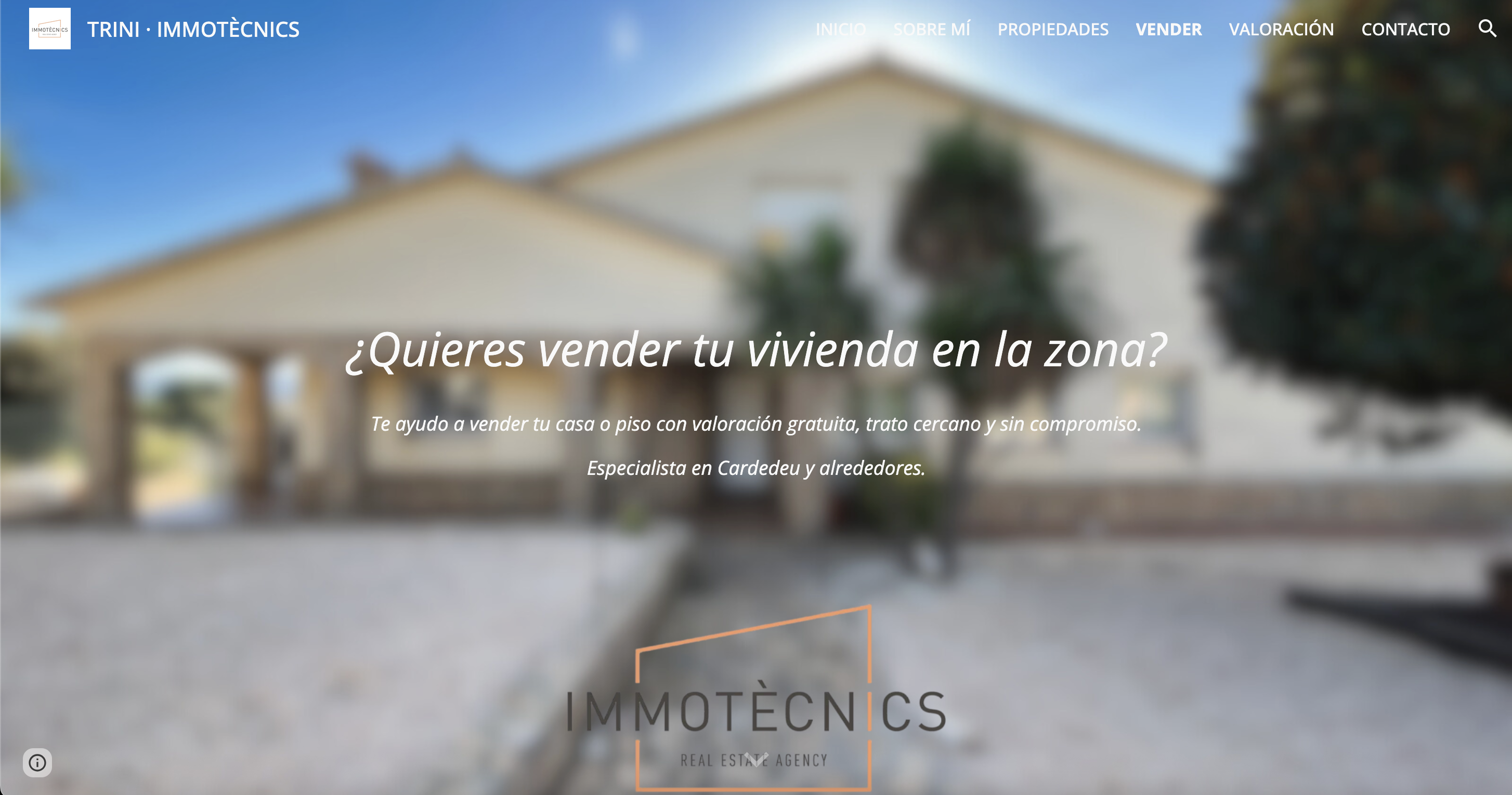 Landing vender vivienda — Trini Immotècnics